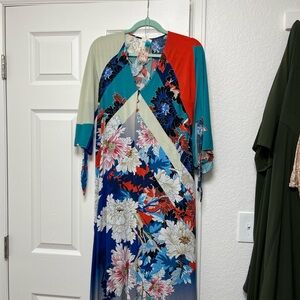 Johnny Was Multicolor Maxi Cover-Up